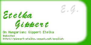 etelka gippert business card